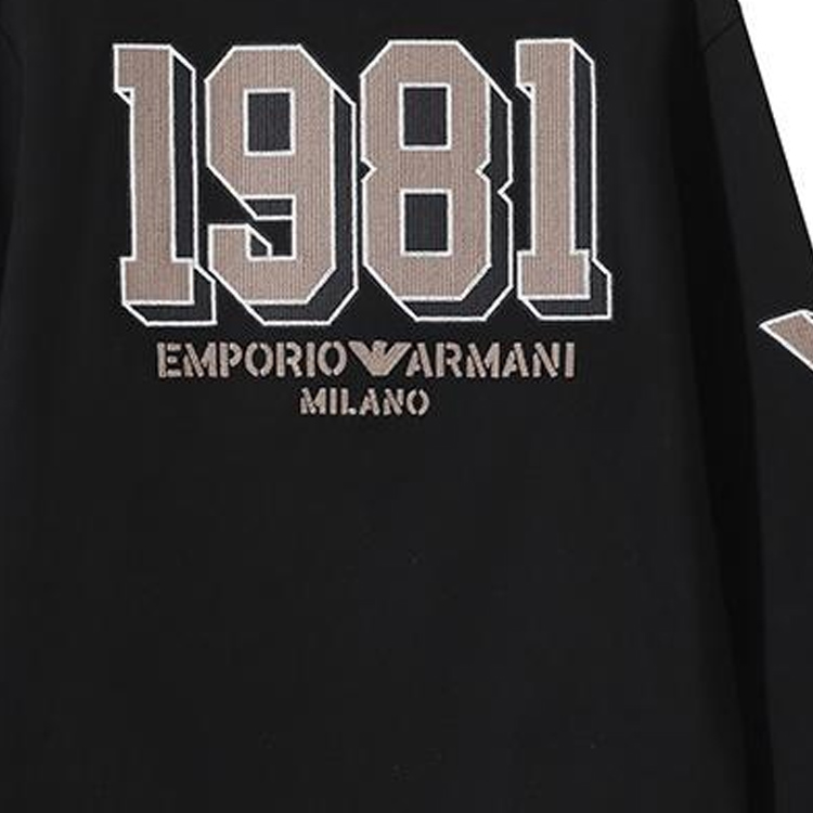 Свитшот SS24 мужской черный EMPORIO ARMANI — фото 3