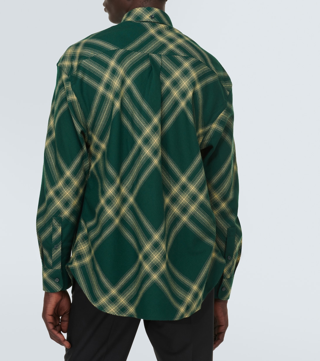 Рубашка Burberry шерстяная в клетку Primrose Ip Check — фото 4