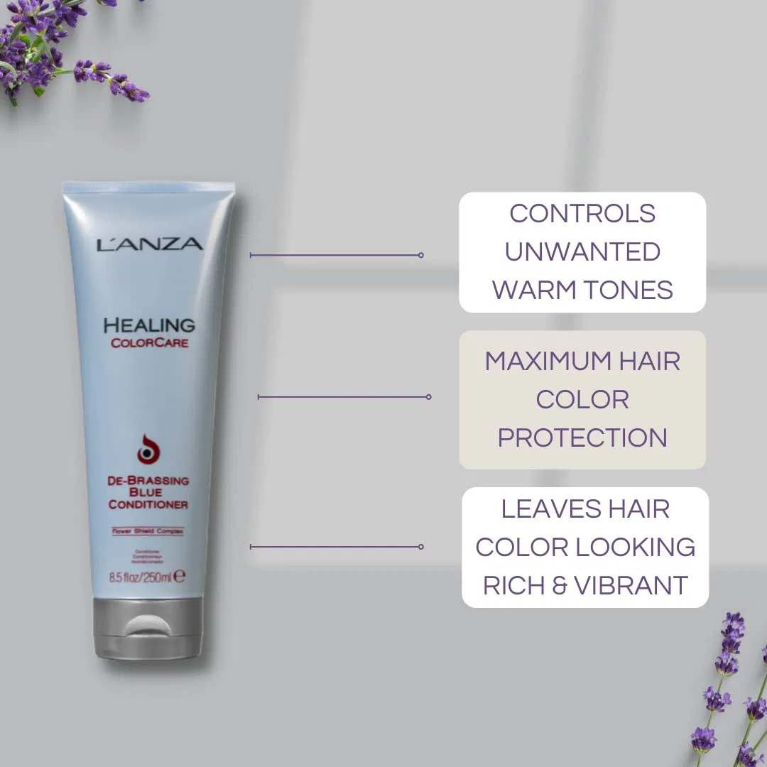Синий кондиционер L'Anza Healing Colorcare De-Brassing Blue Conditioner 1000 мл L’Anza — фото 3