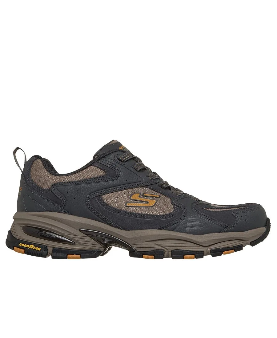 Мужские походные кроссовки Vigor 3.0 - Taestro Trail от Finish Line Skechers, charcoal, золото — фото 2