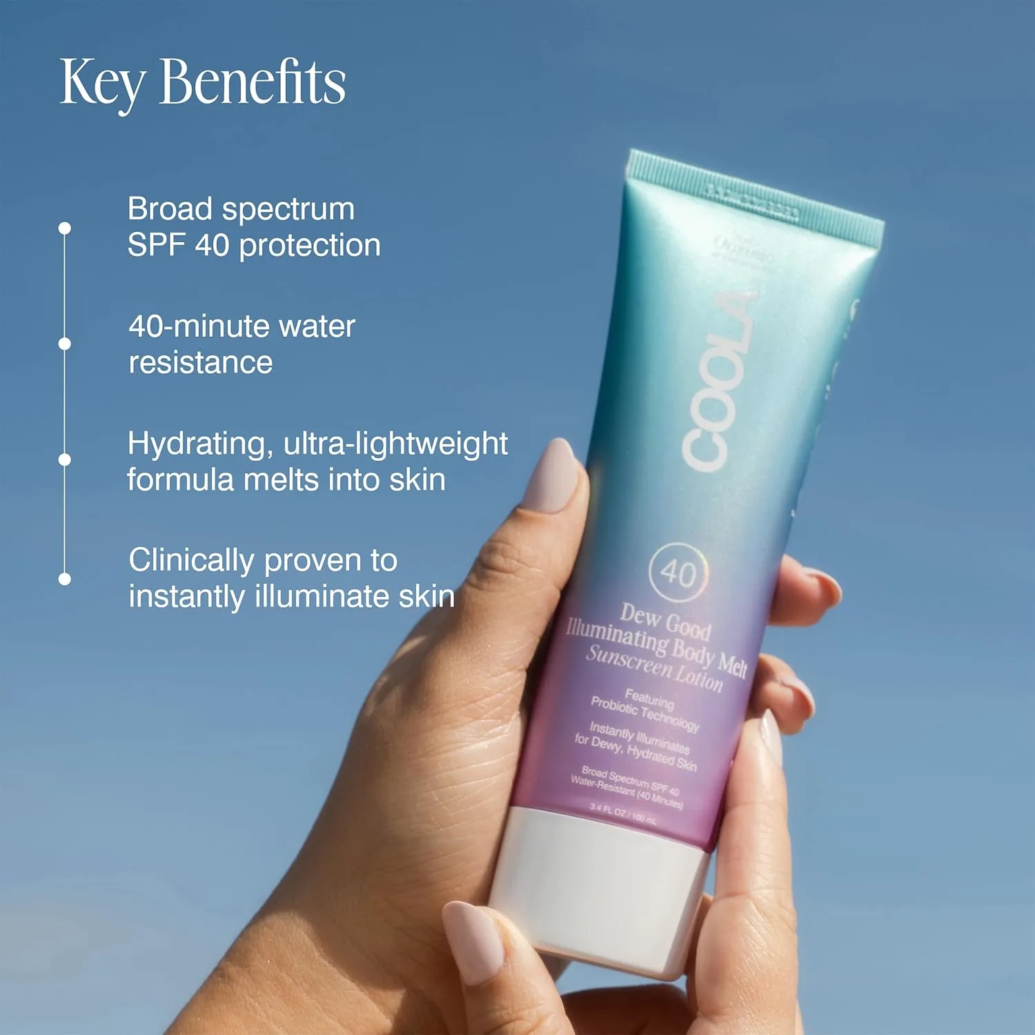 COOLA Organic Dew Good Illuminating Probiotic Serum with SPF 30, Dermatologist tested Sunscreen with Plant-Derived BlueScreen Digital De-Stress Technology, 1.15 Fl Oz — фото 3