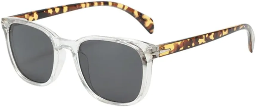 

Солнцезащитные очки с защитой UV400 | Круглая оправа, линзы конфетного цвета | Для женщин и мужчин, для занятий спортом на открытом воздухе и вождения DSVIGF, Clear