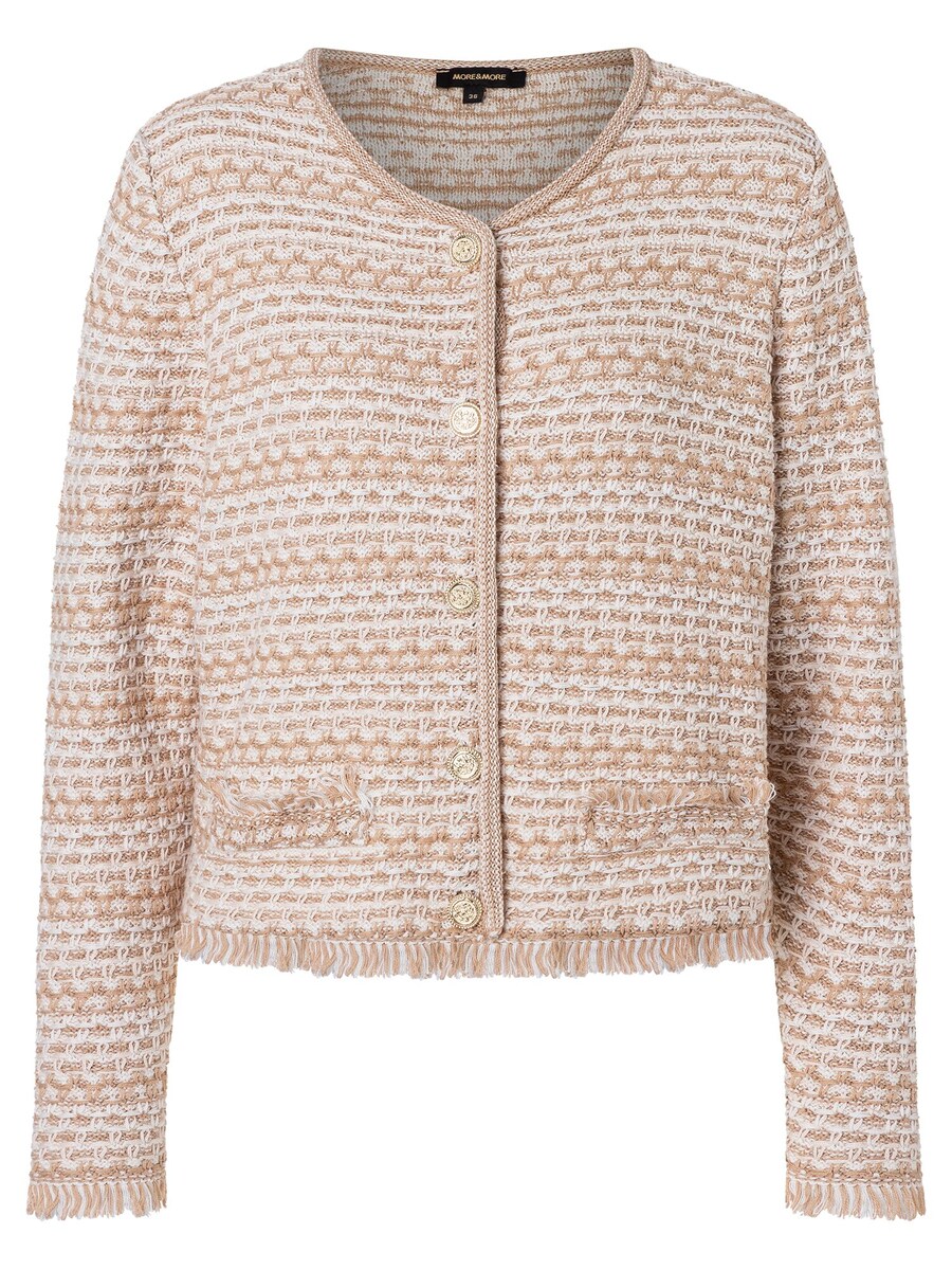 

Вязаный кардиган MORE & MORE, цвет Beige/Ecru