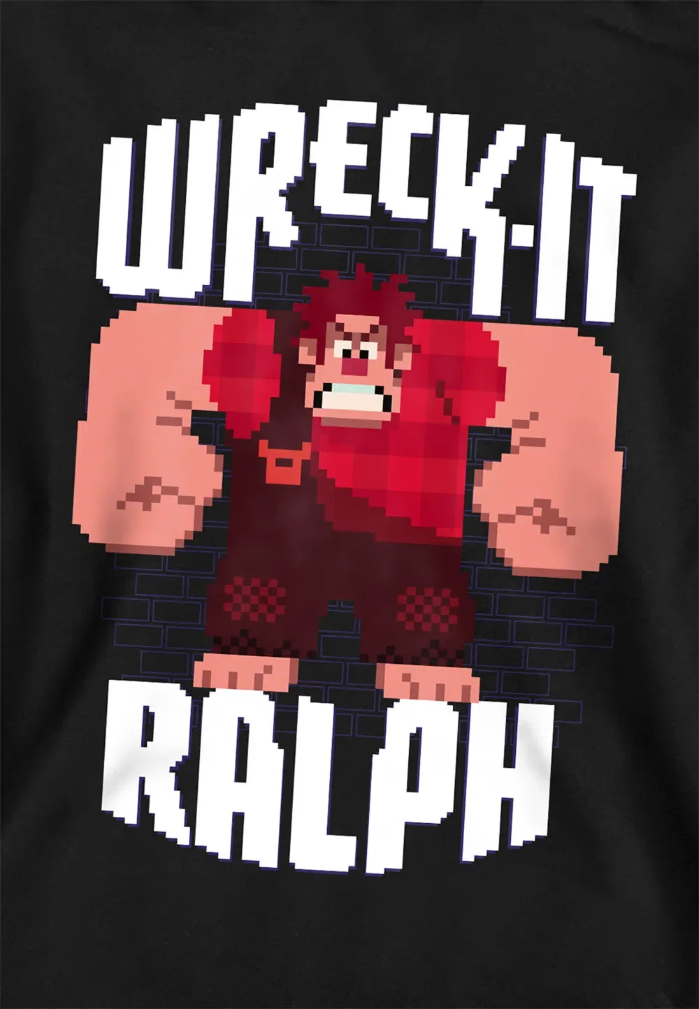 Детский худи Ralph Pixel Art Disney, черный — фото 2