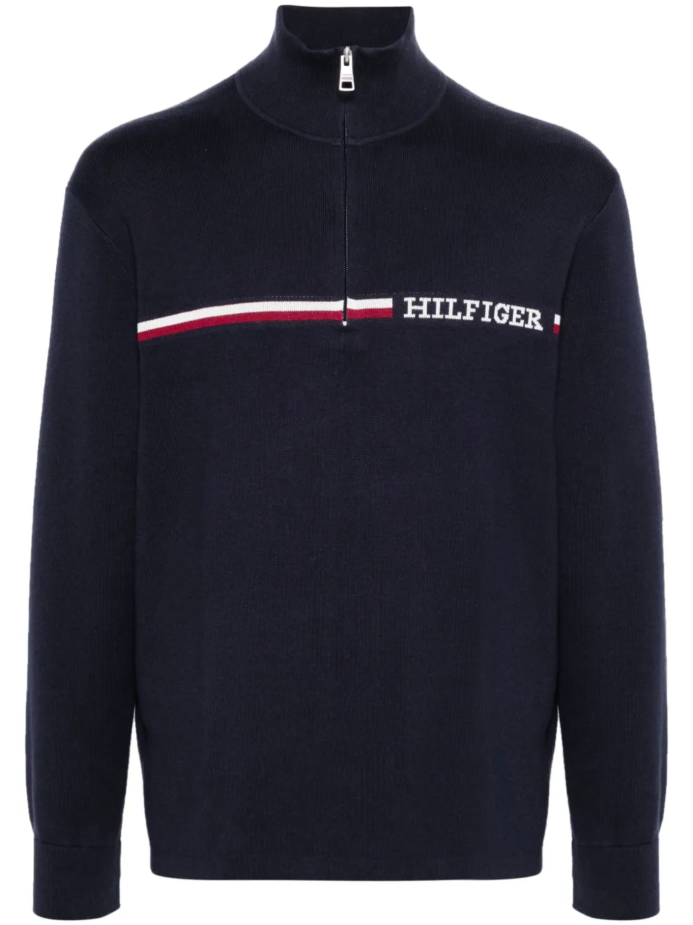 

Джемпер с вышитым логотипом Tommy Hilfiger, синий