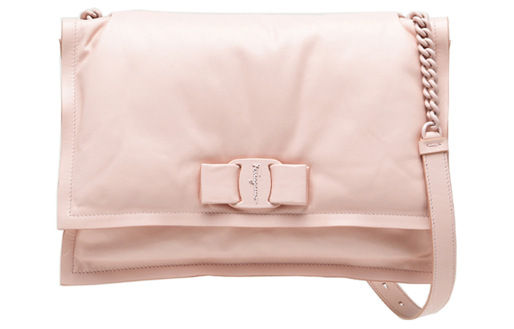 

Viva Cow Leather Pillow Bag, Crossbody Bag, Shoulder Bag Женская Ice Cream Pink Cherry Blossom Pink Ferragamo, Set (Bag+Dust Bag)