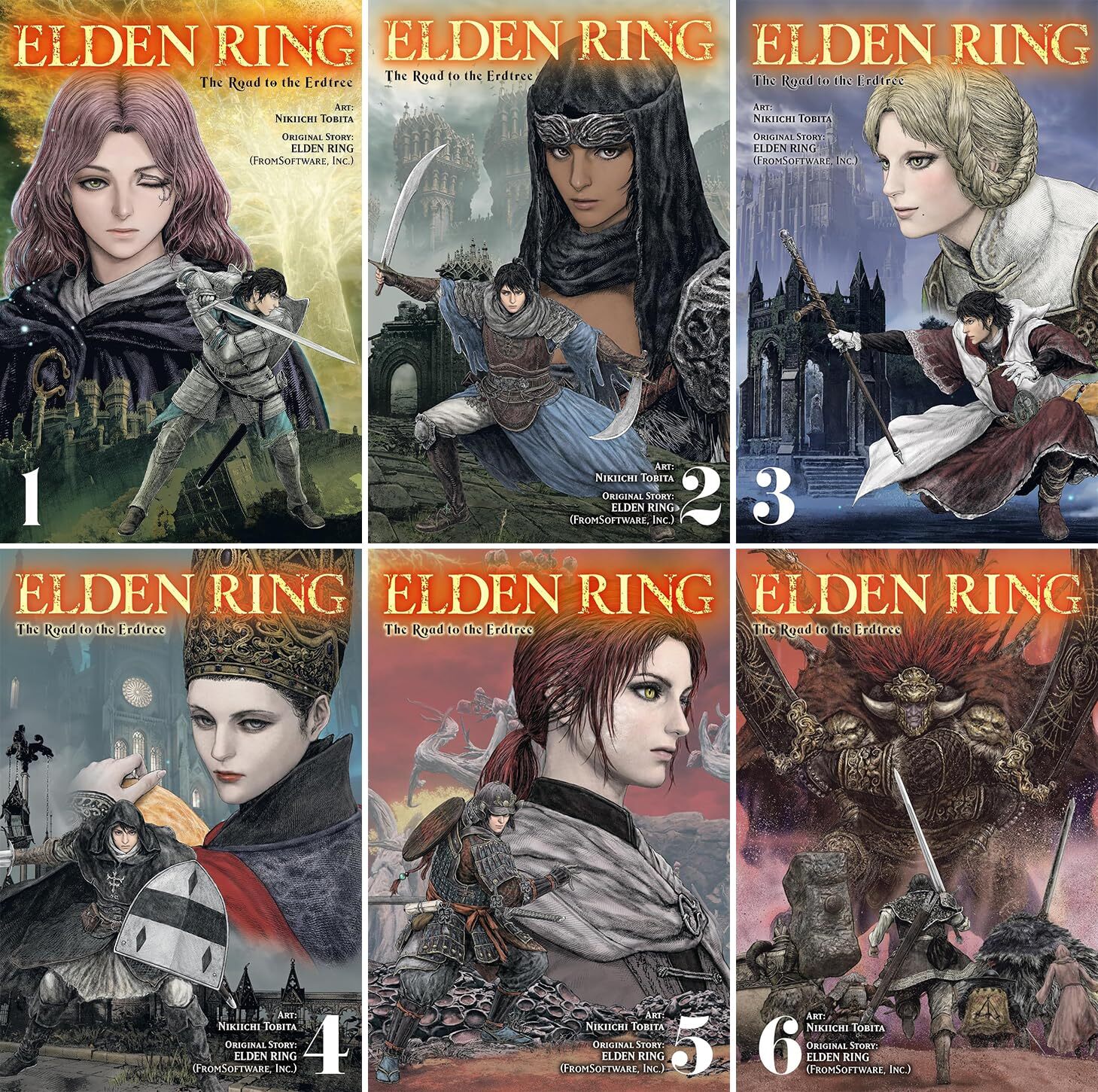

Elden Ring: The Road to the Erdtree, Vol. 1-6, 6 Books Collection Set