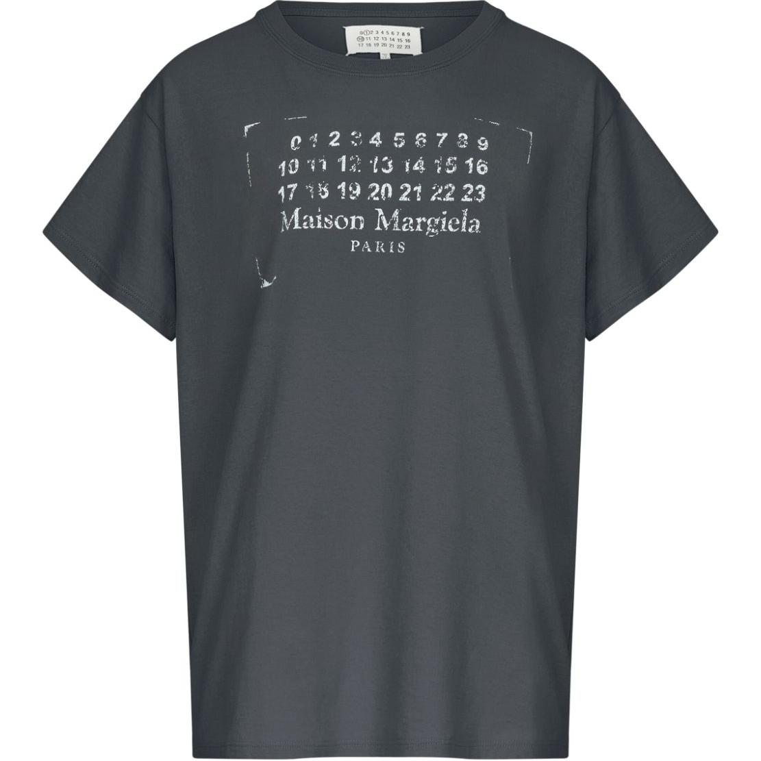 

Футболка из хлопка с логотипом Maison Margiela, черный