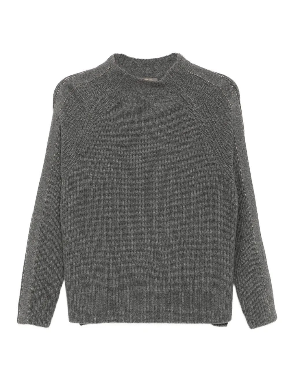 

Джемпер с эффектом металлик N.Peal, серый