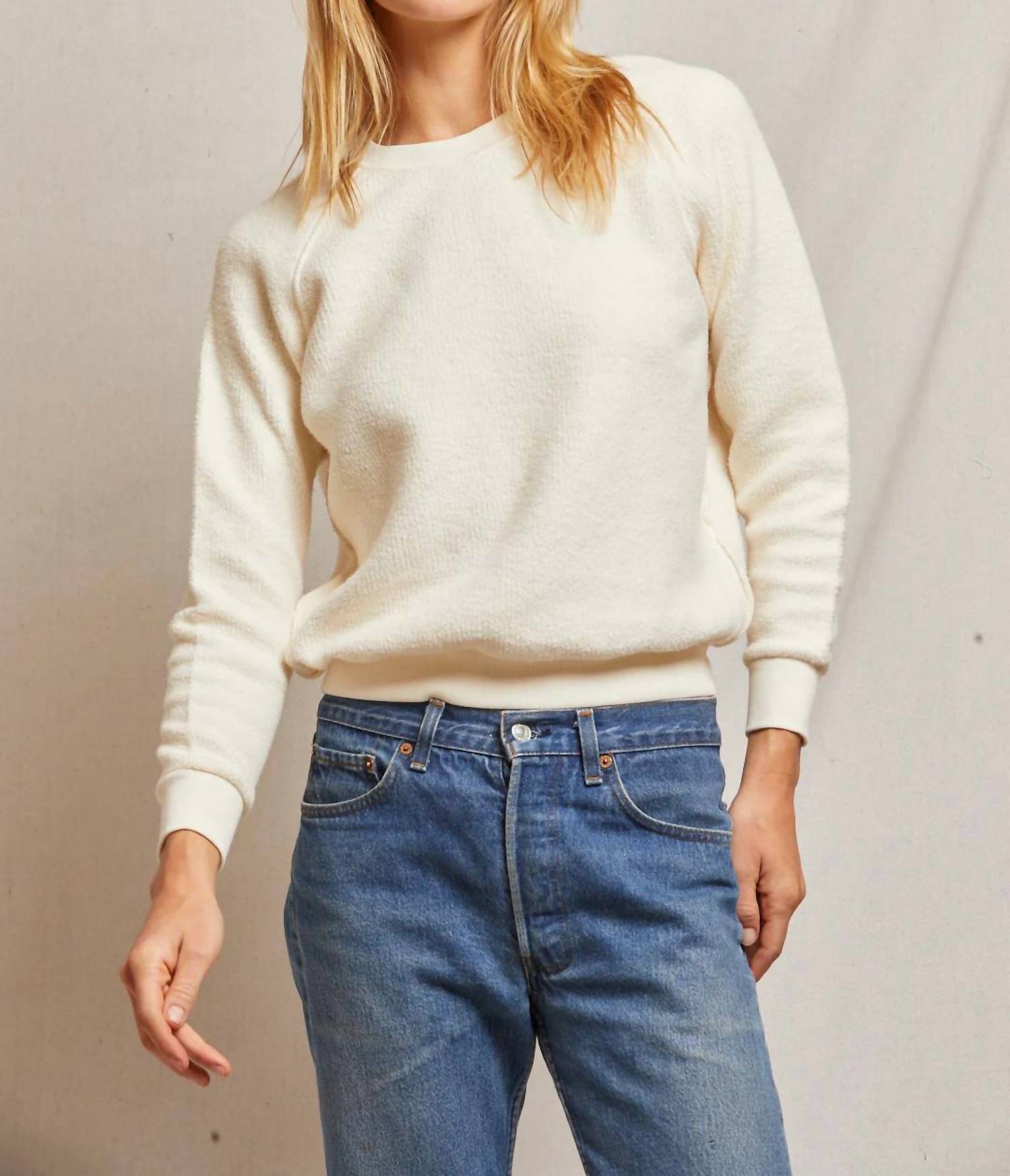 

Ziggy Свитшот Inside Out из хлопка в ярком цвете слоновая кость PERFECTWHITETEE