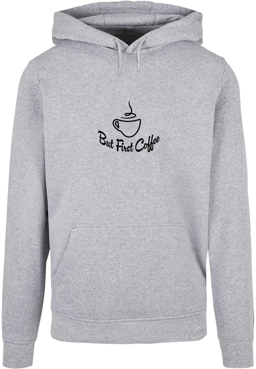 

Толстовка с капюшоном Merchcode " Merchcode Men's But First Coffee Basic Hoody", серый