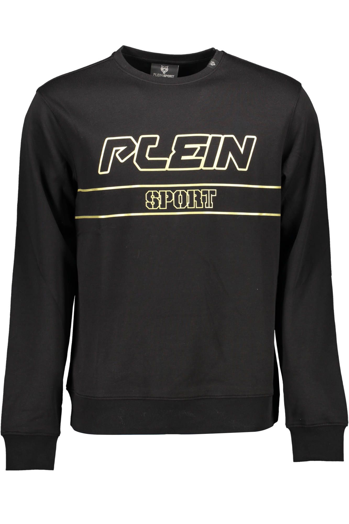 

Черный хлопковый мужской свитер Plein Sport