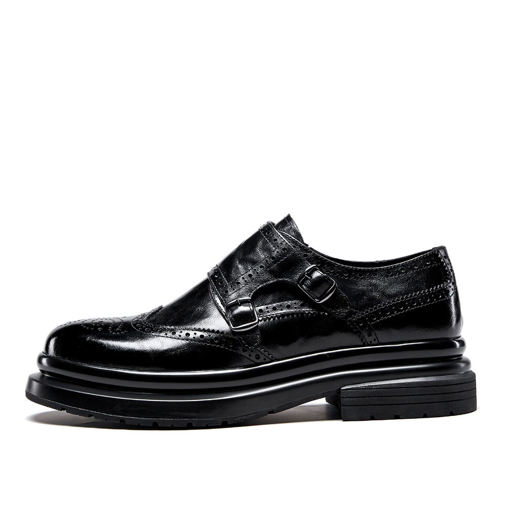 

YEARCON Повседневные мужские туфли черные, цвет Black (Standard Leather Shoe Size, Suggestion: Consider 1 Size Down from Athletic Shoes)