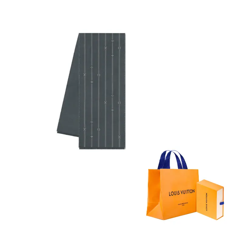 

LOUIS VUITTON Вязаный шарф, Gray