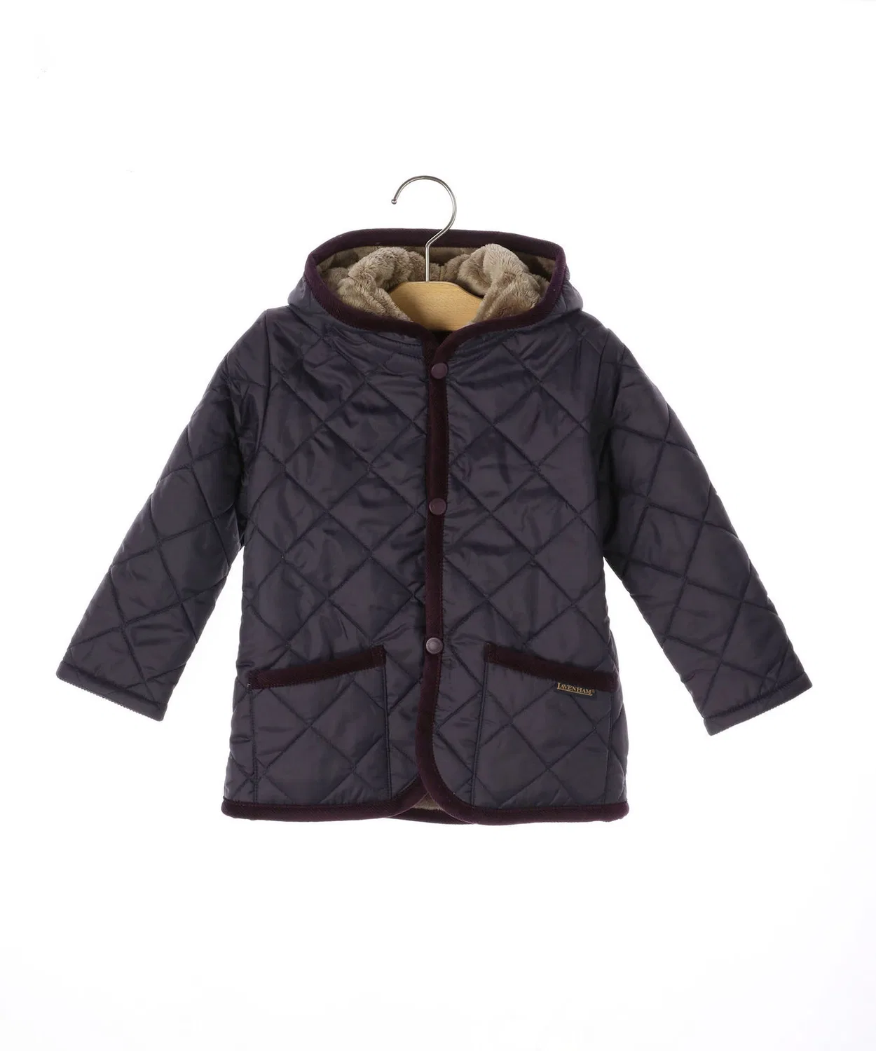 Детская куртка LAVENHAM с искусственным мехом, 90-140см, фиолетовая