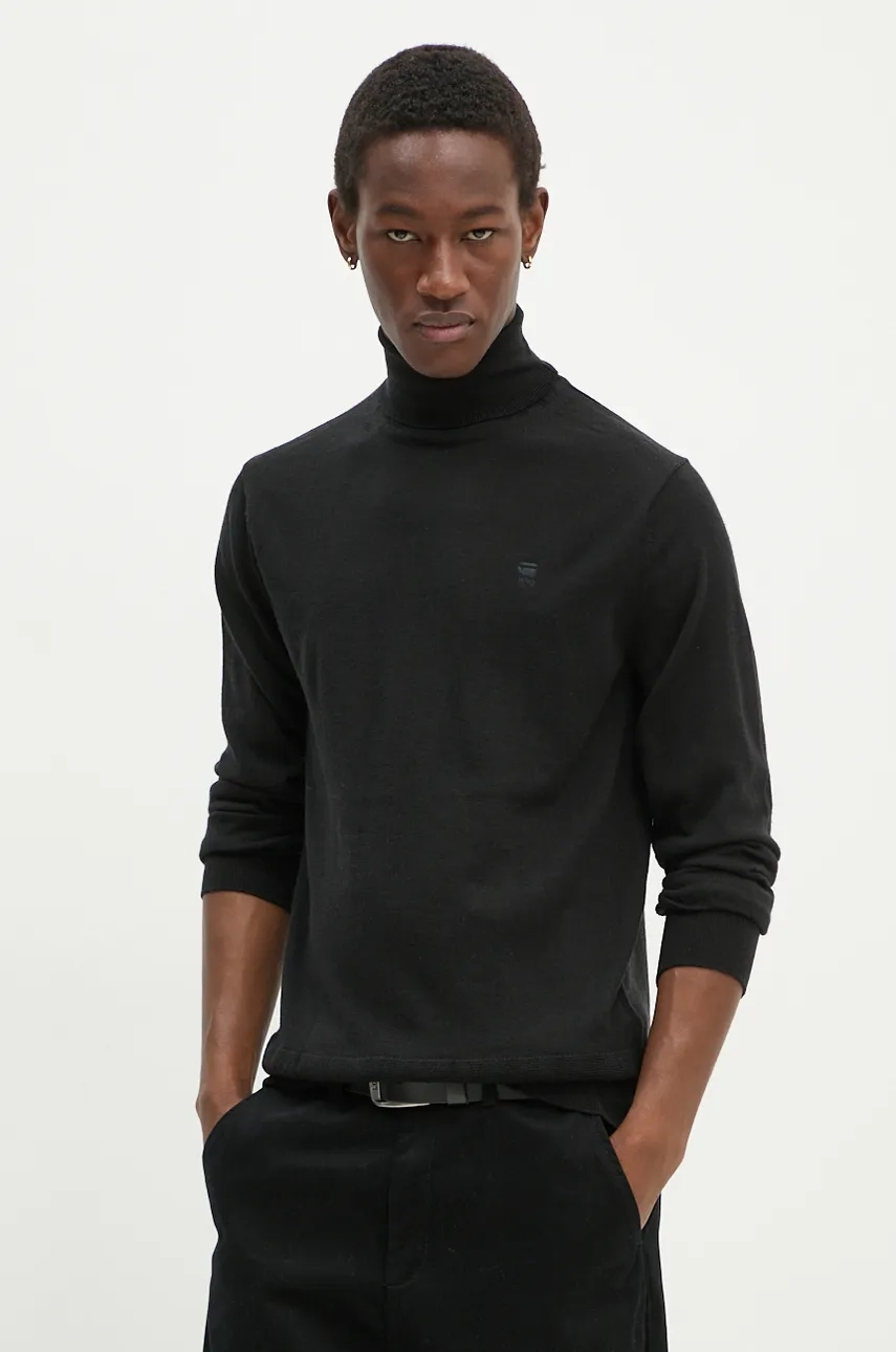 

Шерстяной свитер G-Star Raw, черный