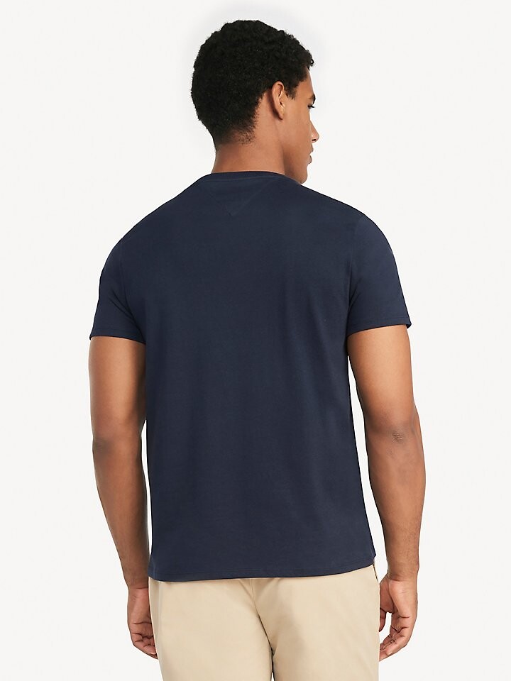 Футболка Tommy Hilfiger Essential Short Sleeve Cotton Crewneck Pocket, темно-синий — фото 2