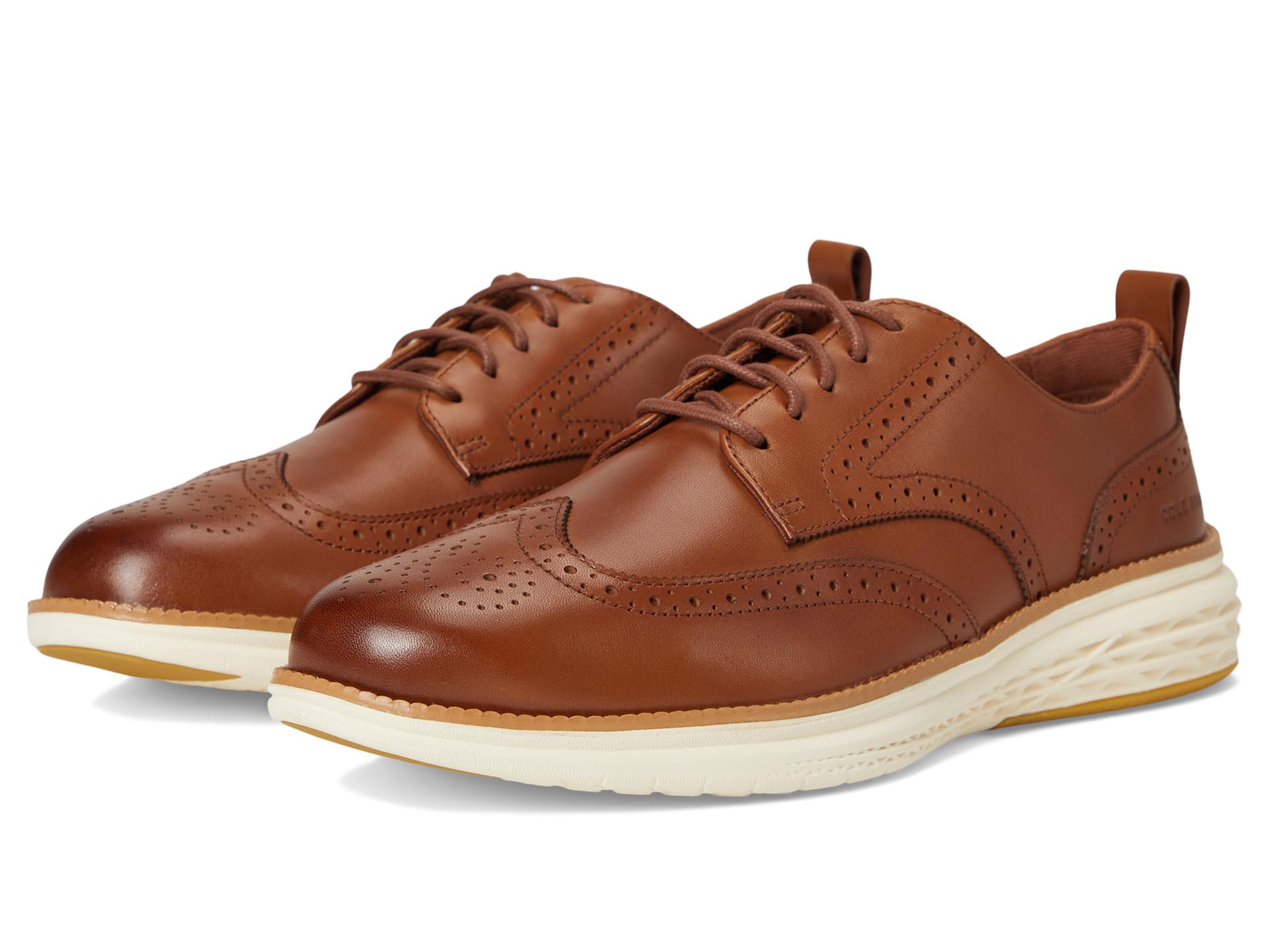 

Оксфорды Cole Haan Grand Hurrion Wing Tip Oxford, цвет British Tan/Ivory