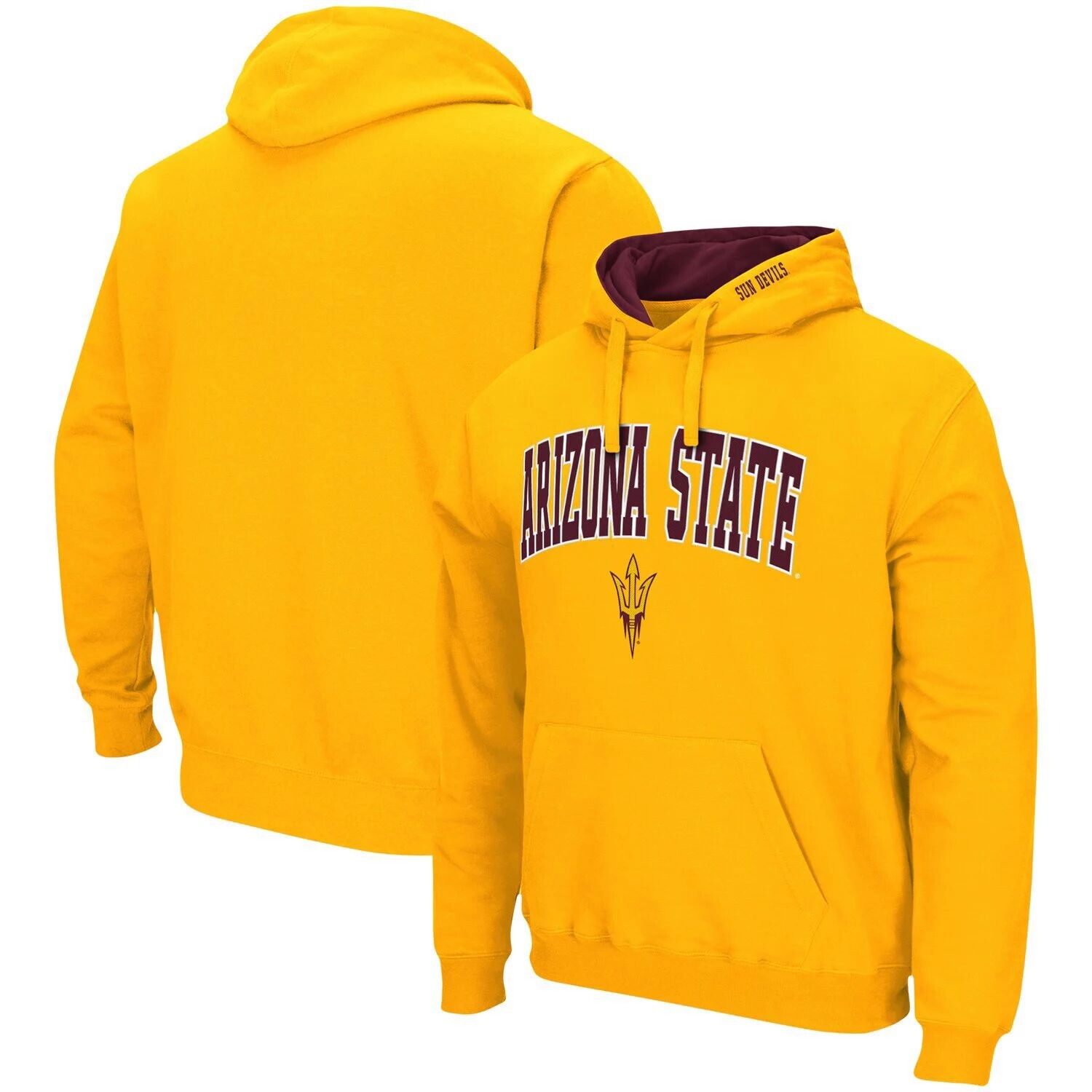 

Мужской пуловер с капюшоном золотого цвета Arizona State Sun Devils Arch & Logo 3.0 Colosseum, Желтый, Мужской пуловер с капюшоном золотого цвета Arizona State Sun Devils Arch & Logo 3.0 Colosseum