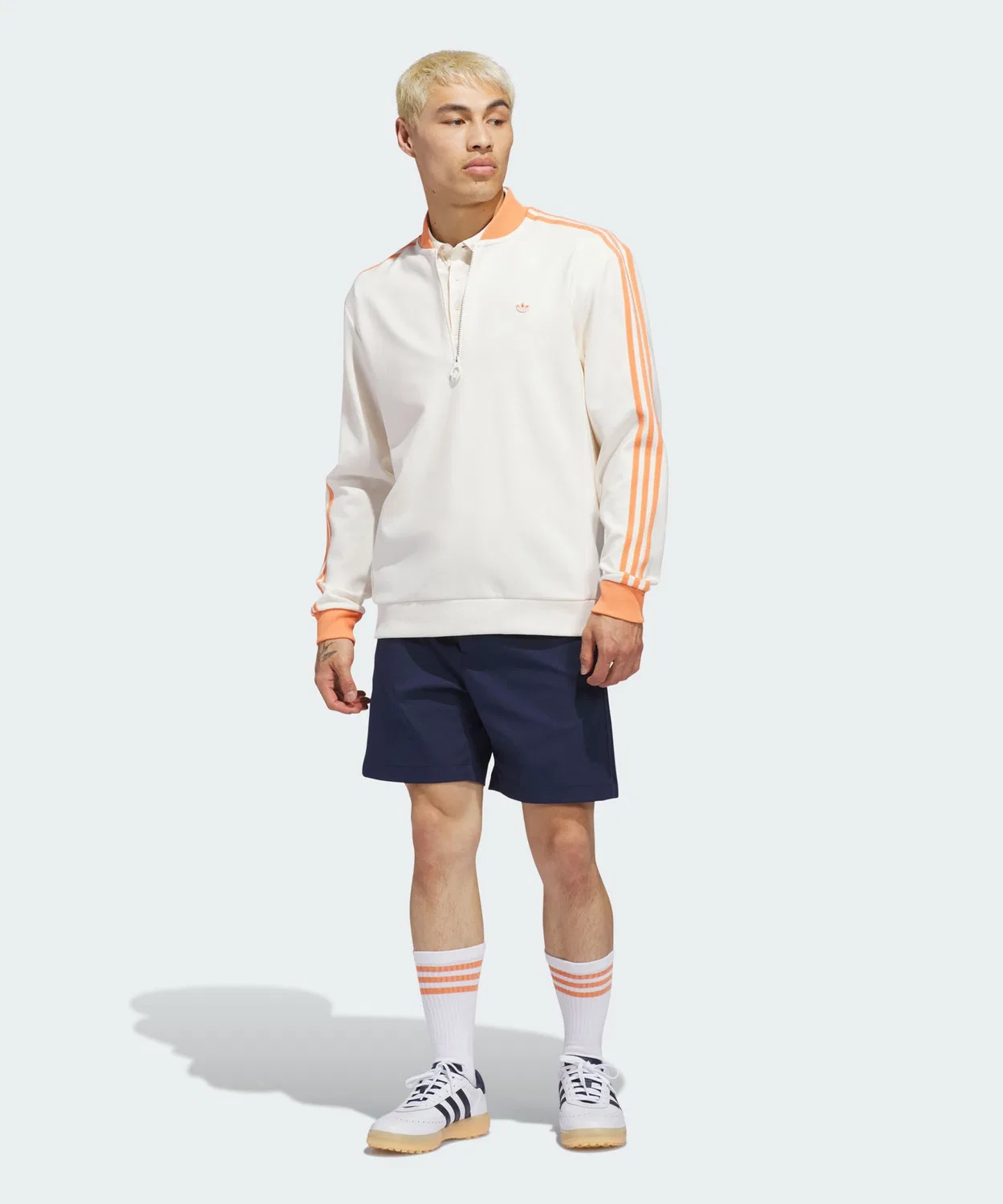 Мужской свитшот с длинным рукавом Original Golf 3st HZ Adidas, White — фото 3