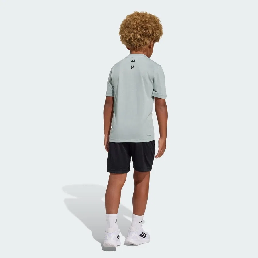 Комплект спортивной одежды с принтом Minecraft Training Summer Set adidas, Светло-зеленый — фото 2