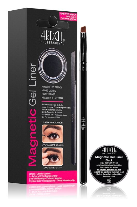 

Магнитная гелевая подводка с кисточкой Ardell Magnetic Gel Liner, оттенок Black 3 г