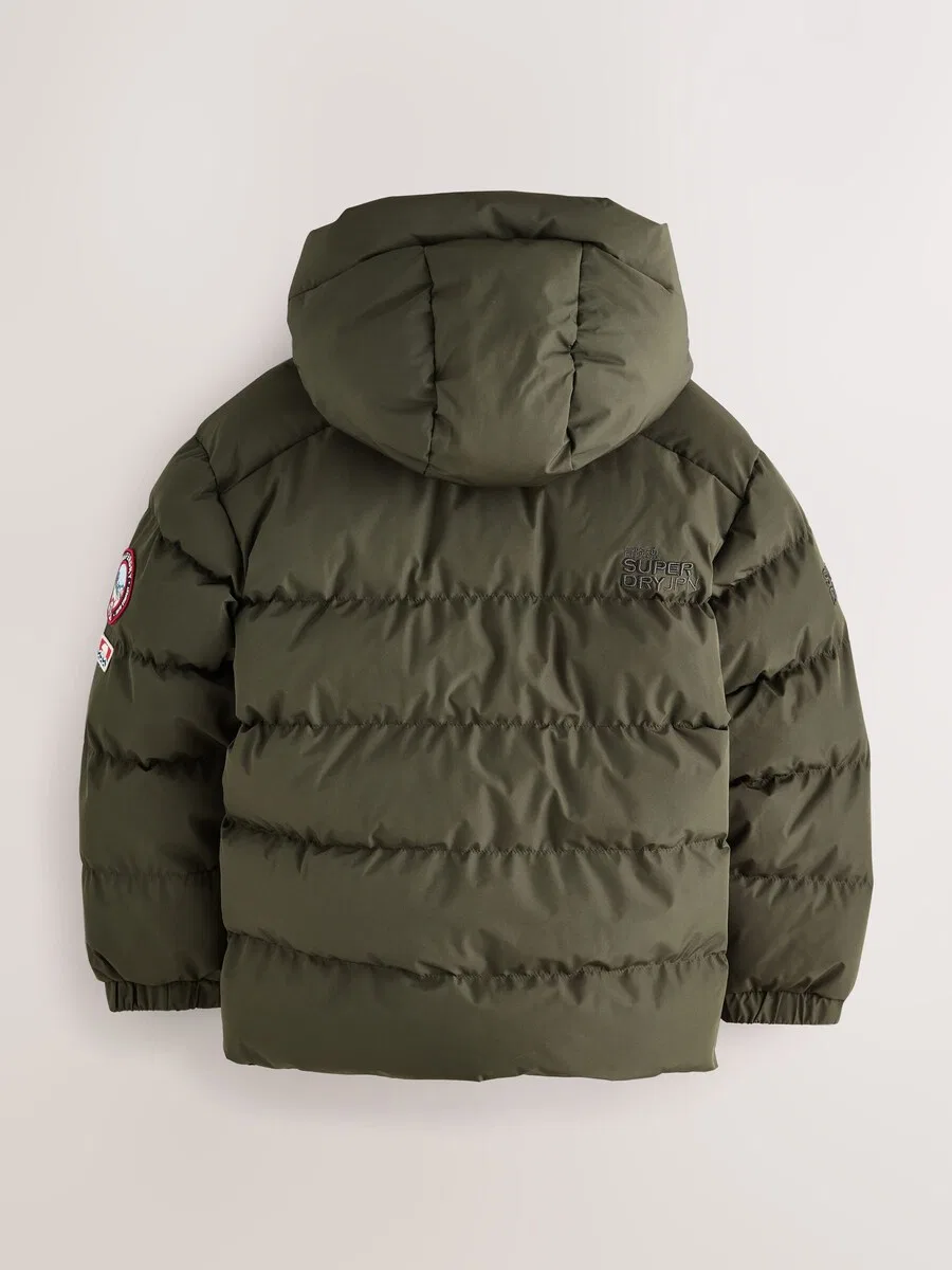 Зимняя куртка Superdry & Co темно-зеленого цвета — фото 4