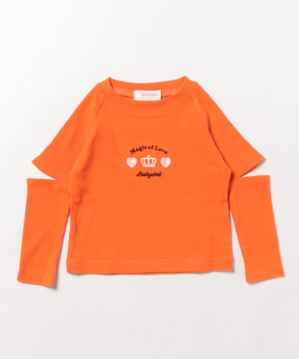 Детский лонгслив с длинным рукавомBABYDOLL, Orange