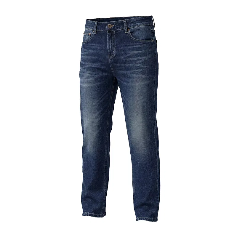 Детские джинсы прямого кроя с потертостями Red Bean, Denim Blue