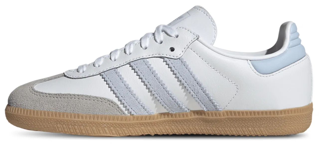 Кроссовки для мальчиков Samba Adidas, цвет White/Blue — фото 2