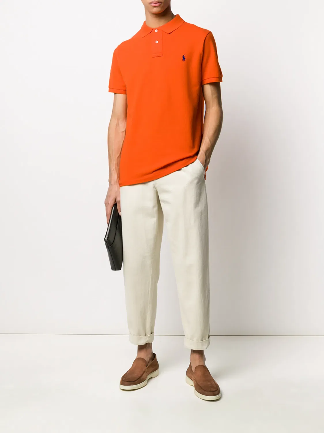 Polo Ralph Lauren Поло с коротким рукавом оранжевого цвета — фото 2