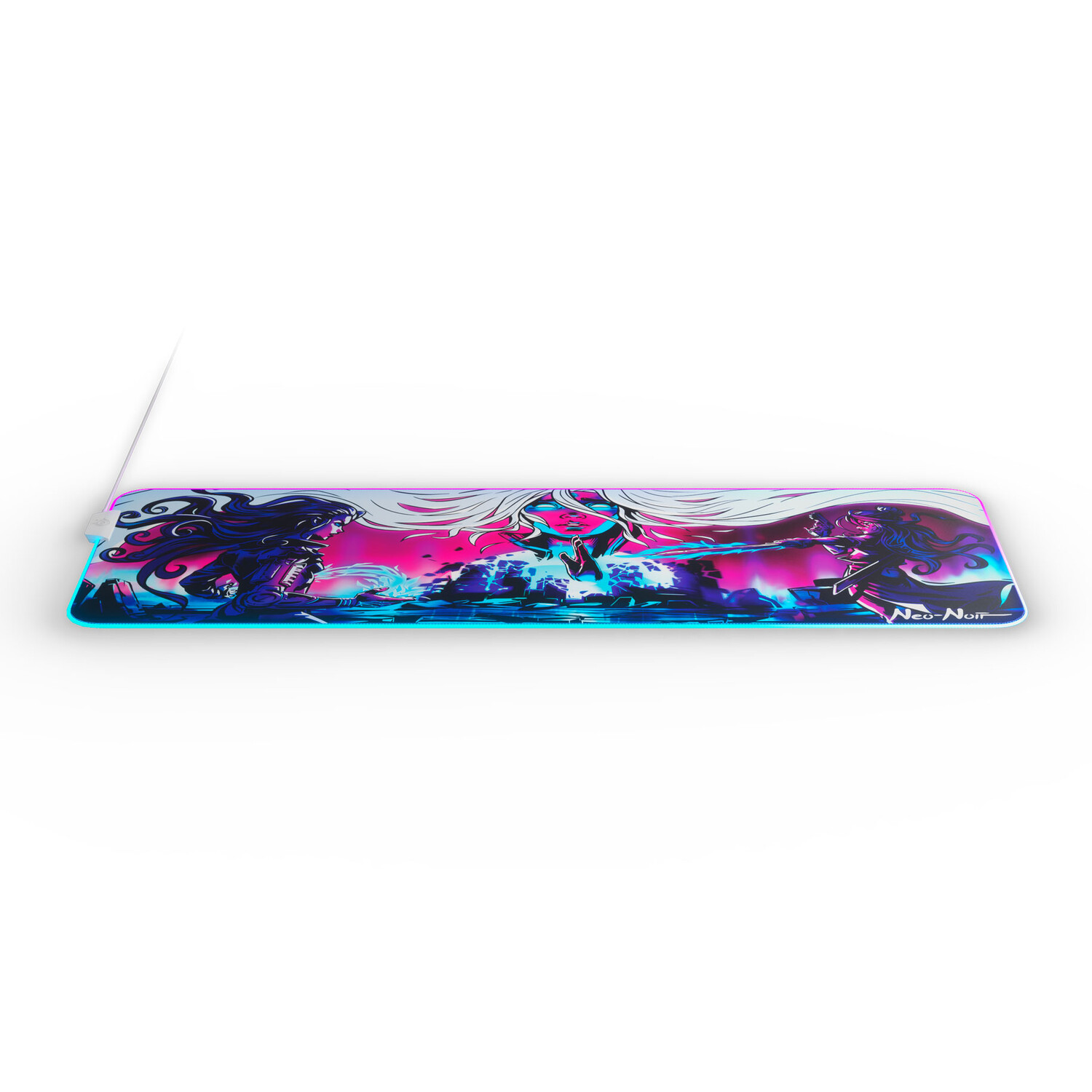

Игровой коврик для мыши SteelSeries Qck Prism Neo Noir XL, рисунок