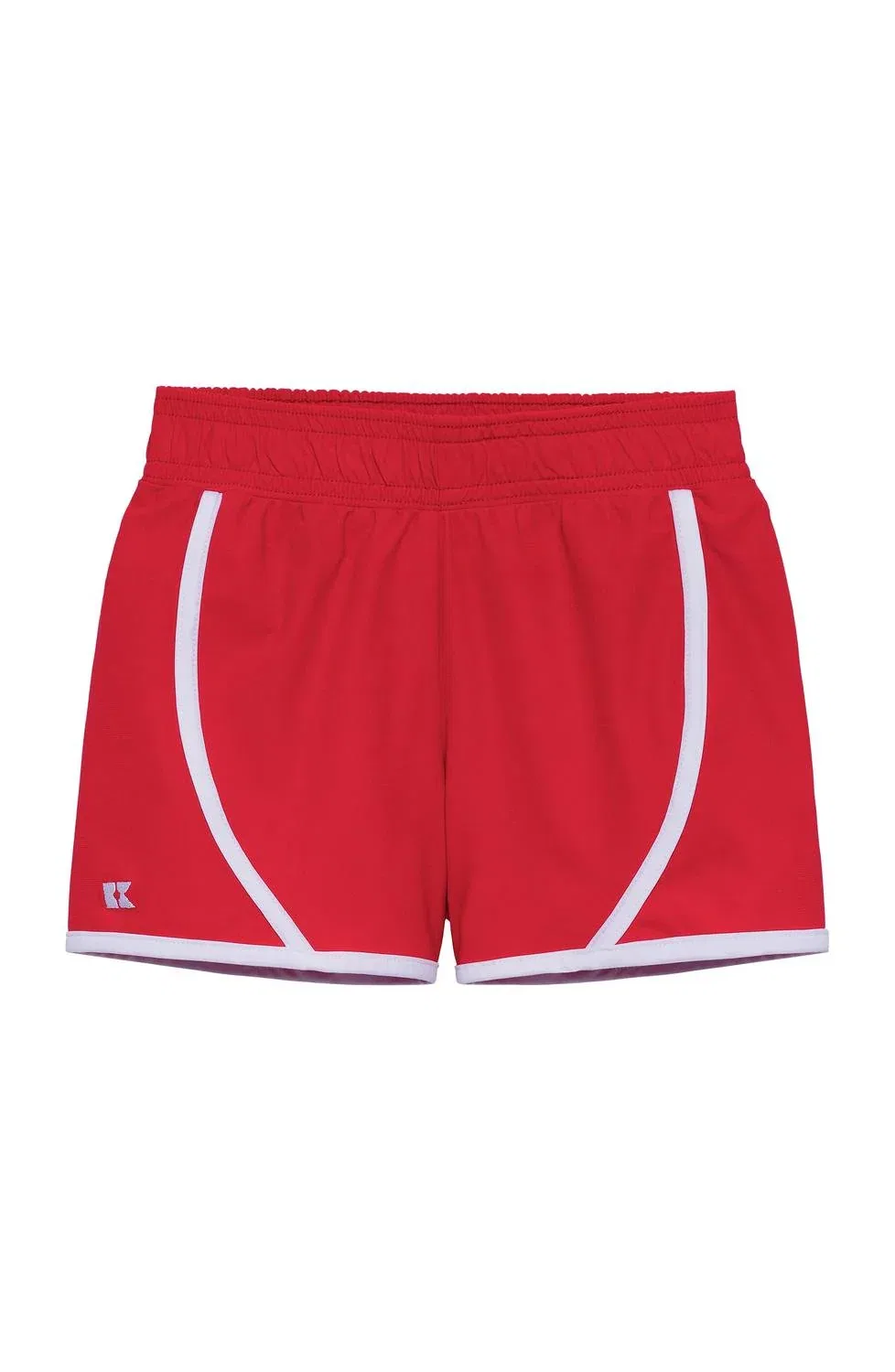 Детские спортивные шорты с встроенным слоем Super Short Courtside Kids, красный — фото 4