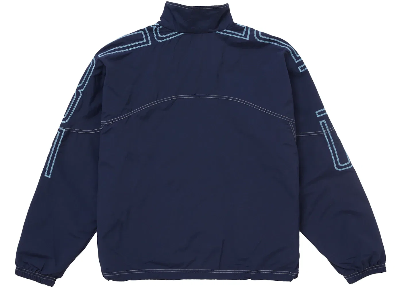 Мужская куртка с вышивкой Supreme Spellout Embroidered Track Jacket (SS25), Navy — фото 3