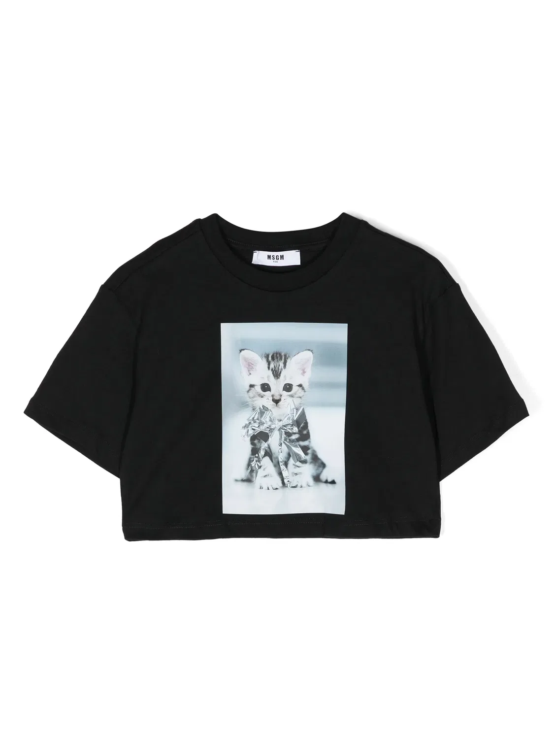 Футболка с графическим принтом MSGM, черный