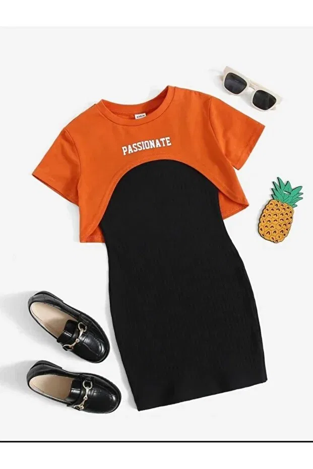 Детское платье для девочек хлопковое Passionate printed brown Vestir Bien, Brown