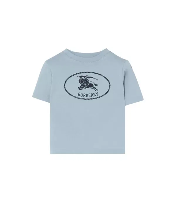 Детское футболка с принтом Knight Stamp Burberry, Misty Blue