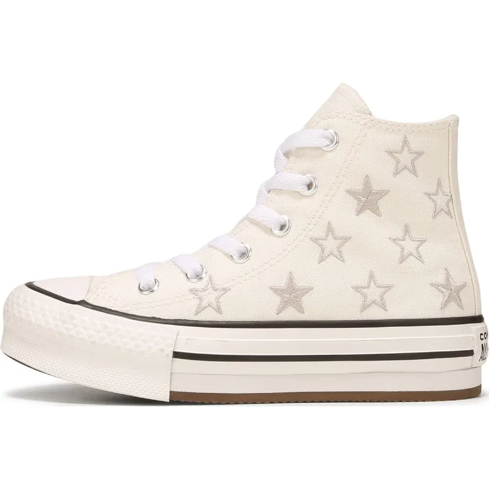 Детские высокие кеды Chuck Taylor All Star Lift Converse, Egret/Papyrus — фото 3