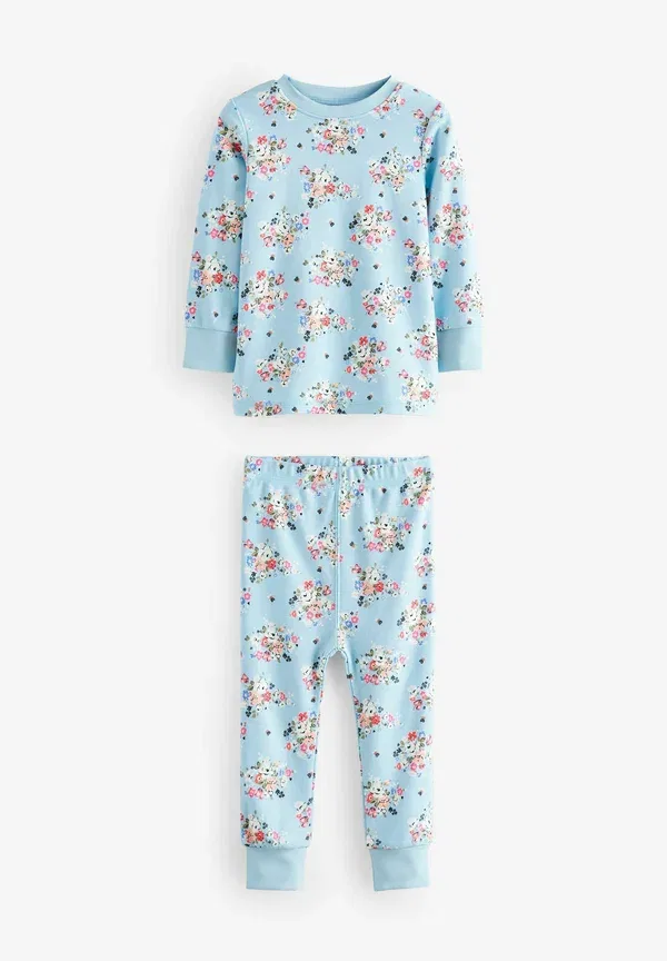 Пижамный комплект с цветочным принтом Regular Fit Cath Kidston Next, Pink, синий/розовый — фото 3