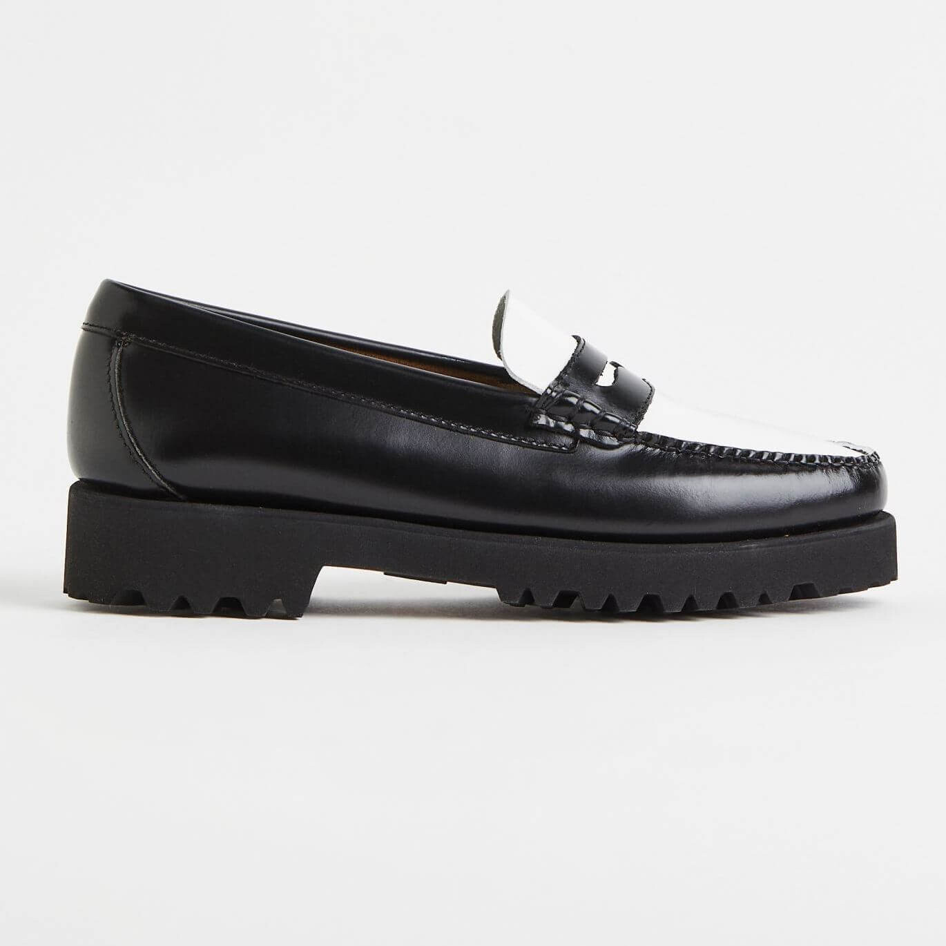 Лоферы H&M x G.H. Bass Weejuns 90s Penny, черный/белый (Размер 37 RU)