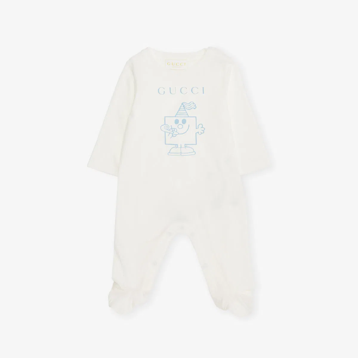 Хлопковый комбинезончик с логотипом для младенцев (0-9 месяцев) Gucci, белый