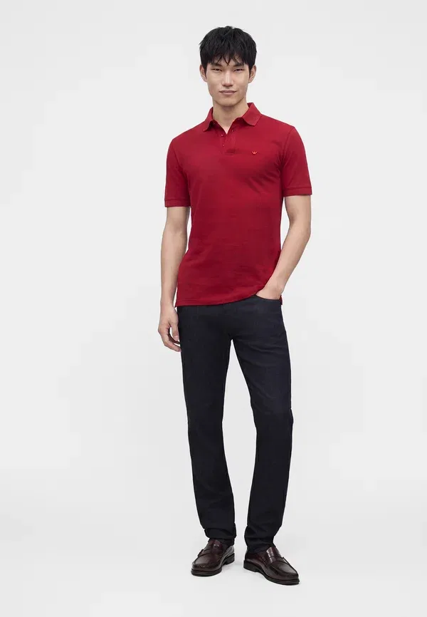 Рубашка поло Emporio Armani, мерло — фото 2