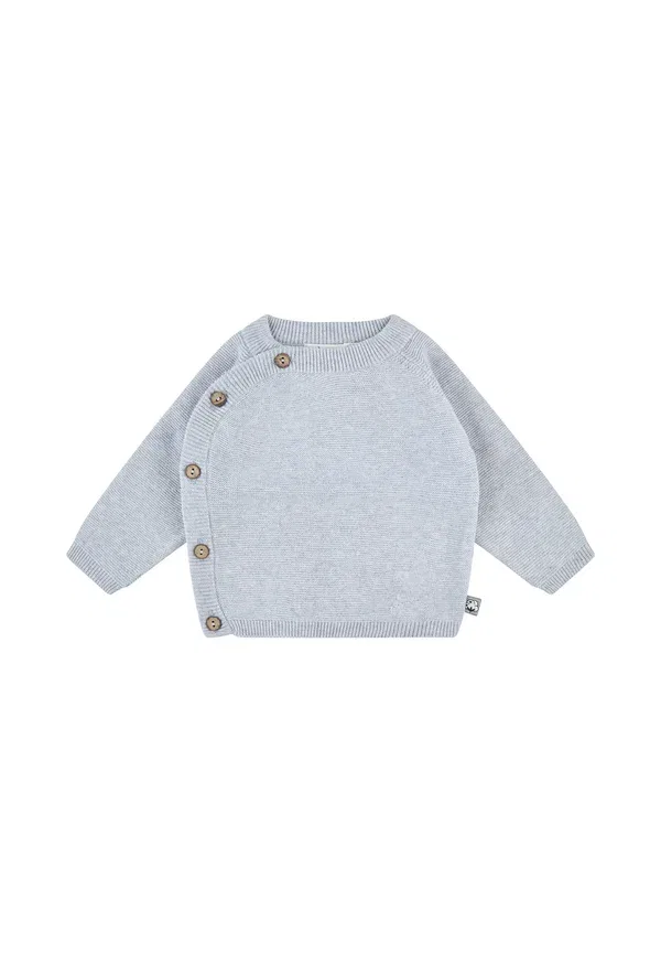 Комплект из джемпера и брюк из хлопка Gots set und stern - tracksuit Sterntaler, Hellgrau Melange, серый — фото 2
