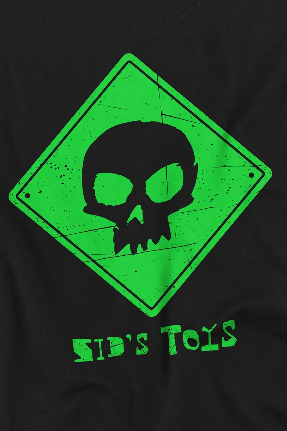 Детская футболка с принтом Toy Story Sid's Toys Logo Disney, Black — фото 2