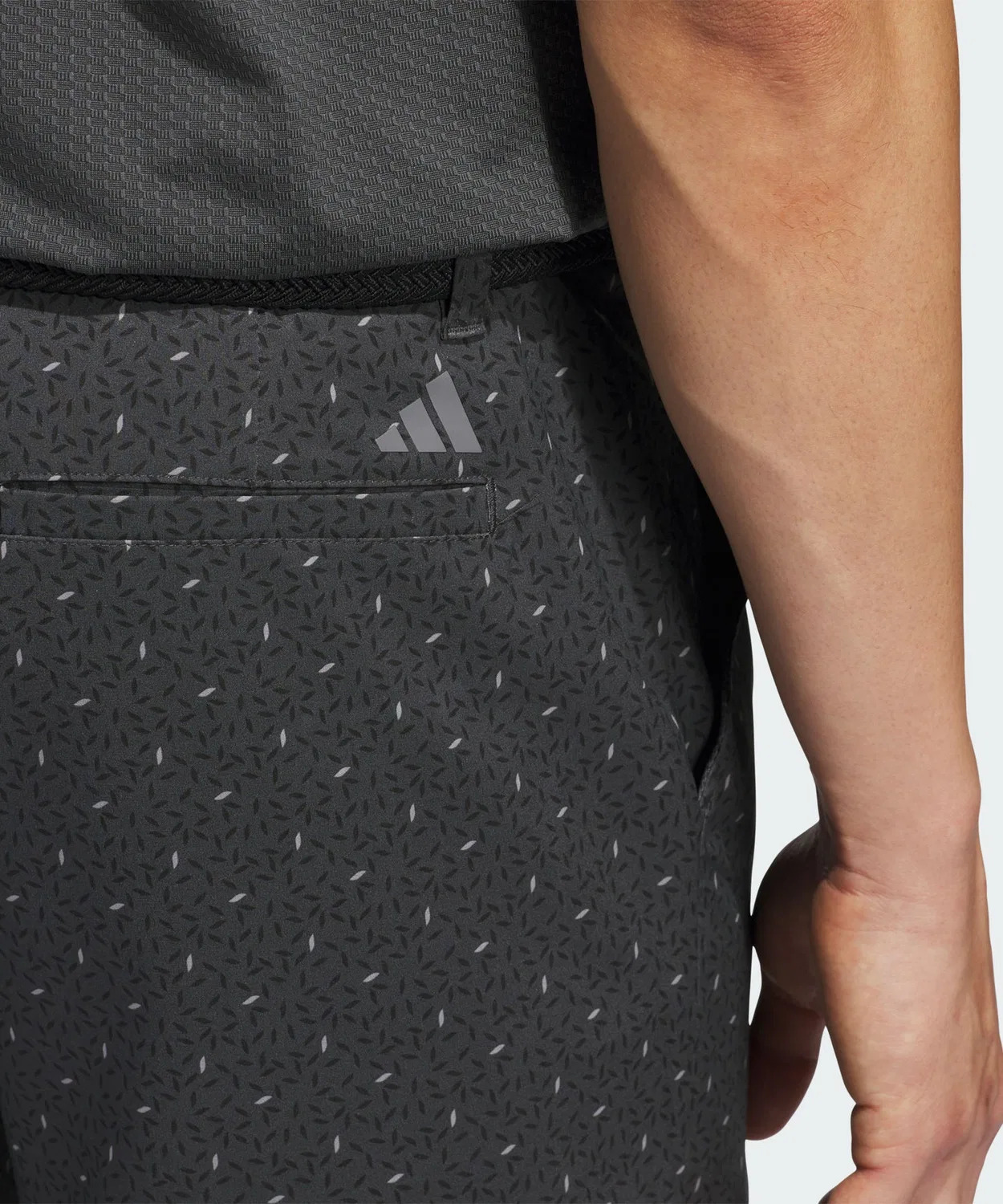 Мужские шорты для гольфа с принтом Ultimate 365 7 Inch Print Adidas, Черный — фото 4