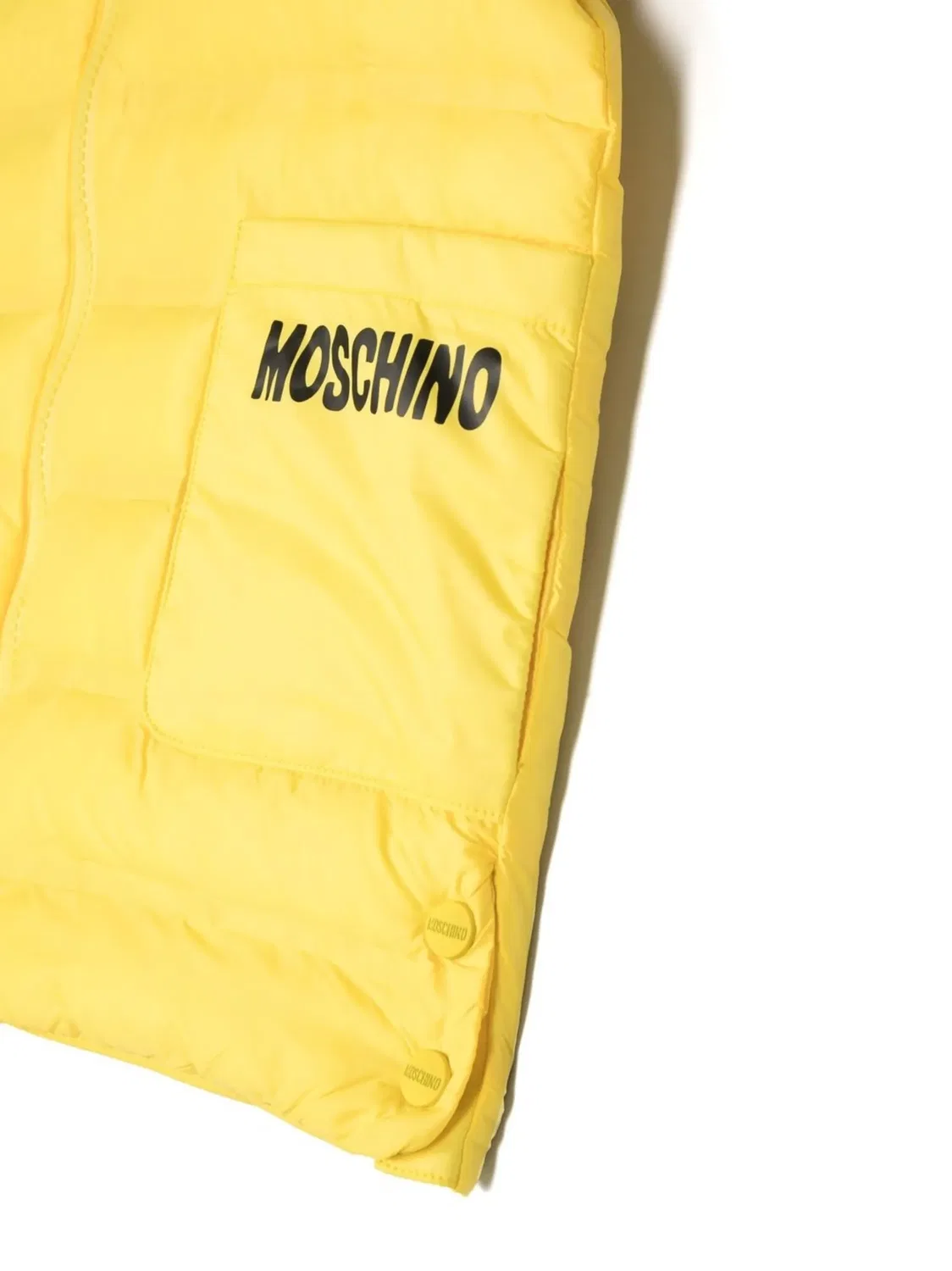 Boutique Moschino Жилет стеганый желтый — фото 3