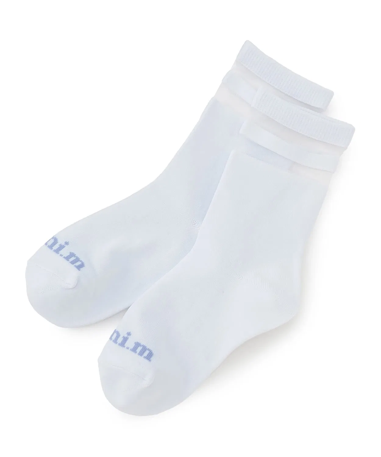 Детские носки с принтом, модель Line Sheer, minimal, Off White