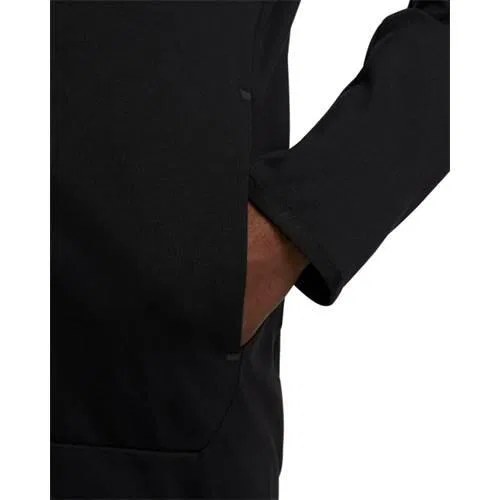 Мужская куртка из футера с принтом Tech Fleece Lightweight Full-Zip Hooded Jacket Nike, Schwarz — фото 4