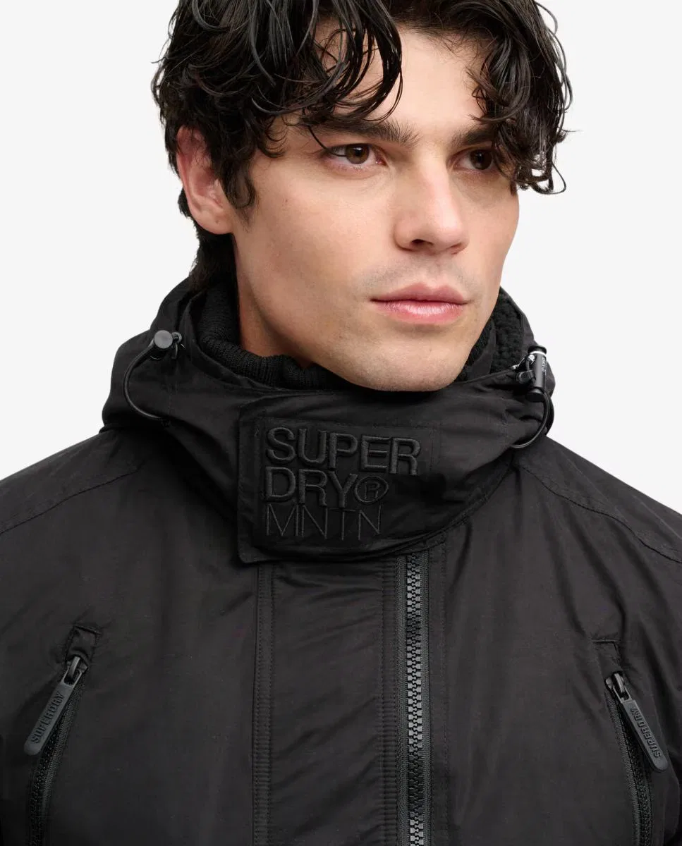 Мужская куртка с капюшоном, Cortavientos MF Arctic, Superdry, черный — фото 2