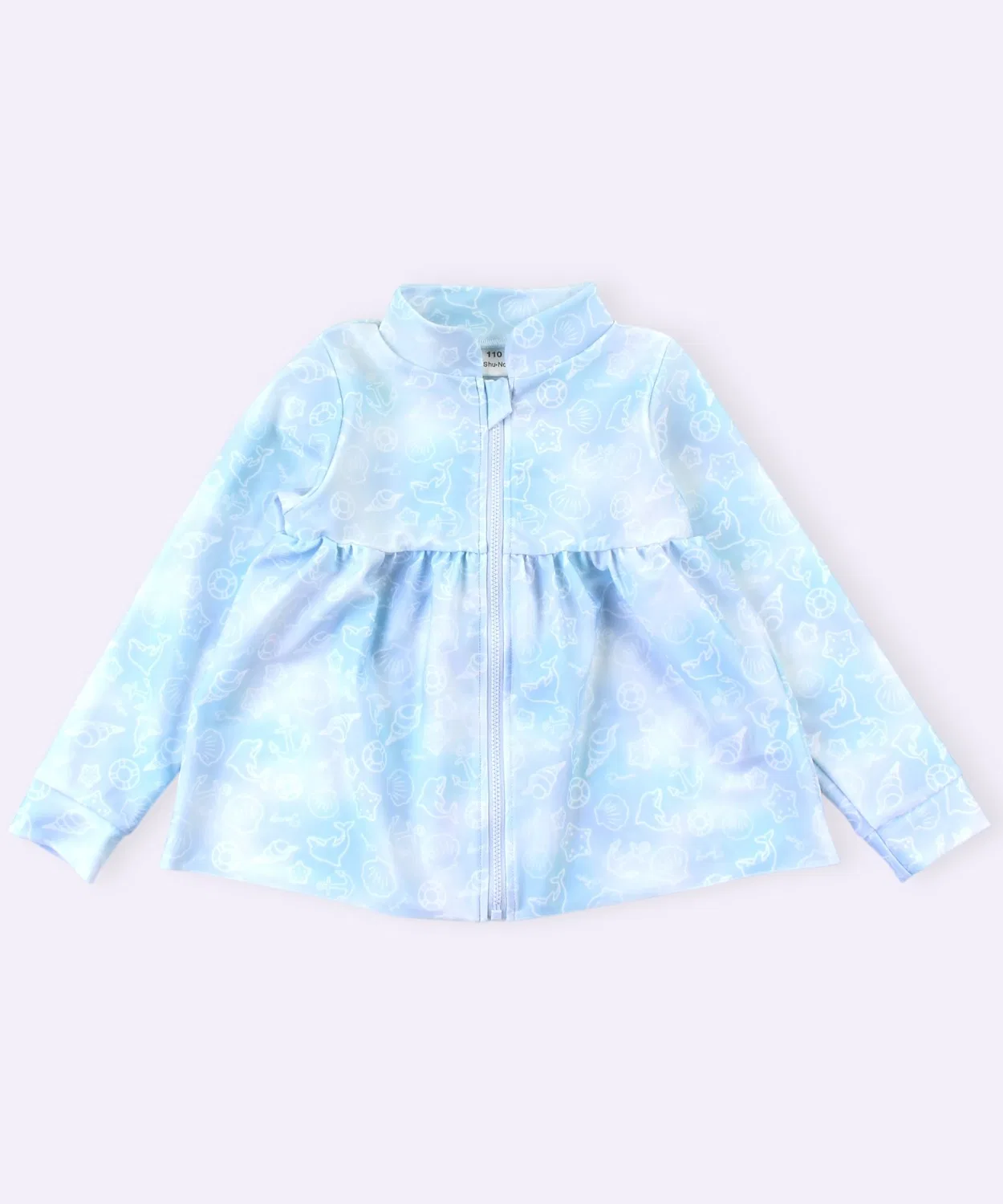 Детская рашгарда с принтом, модель SKAPE, Blue